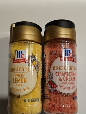 McCormick Bridgeton Sweet Lemon , Strawberries & Cream Finishing Sugars
